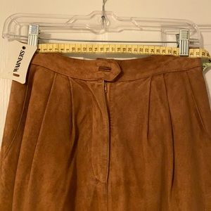 Suede skirt